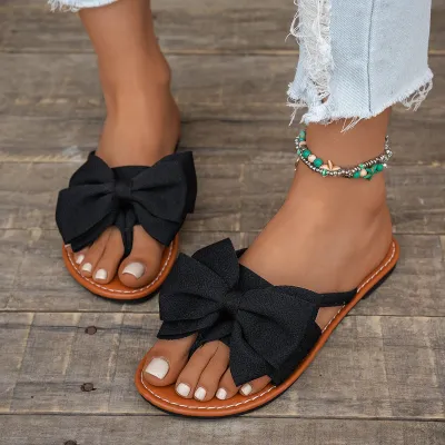 Fashion Casual Bow Flat Slippers