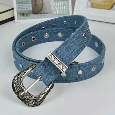 Y2K Personalized Denim Belt