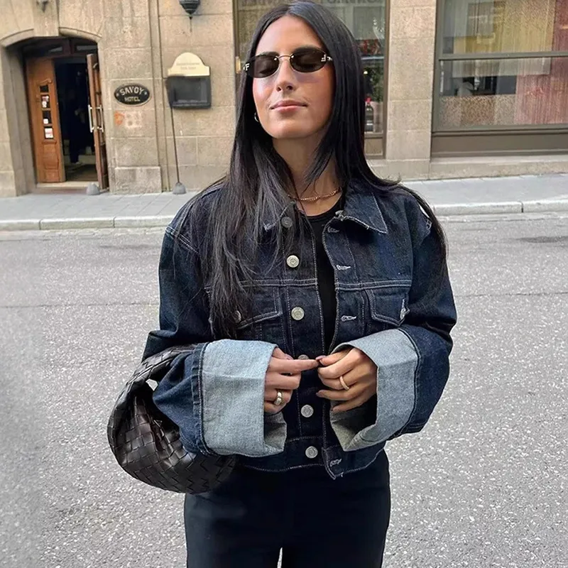 Women Casual Loose Denim Jacket Street Hipster Style