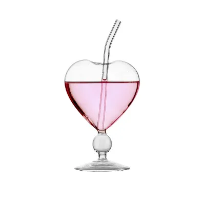 Creative Love Heart Cocktail Glass Cup Instagram Wind