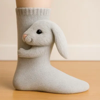 Knitted Animal Floor Socks Unisex