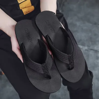 Men Casual Simple Non-Slip Soft-Soled Cloth Flip-Flops Slippers
