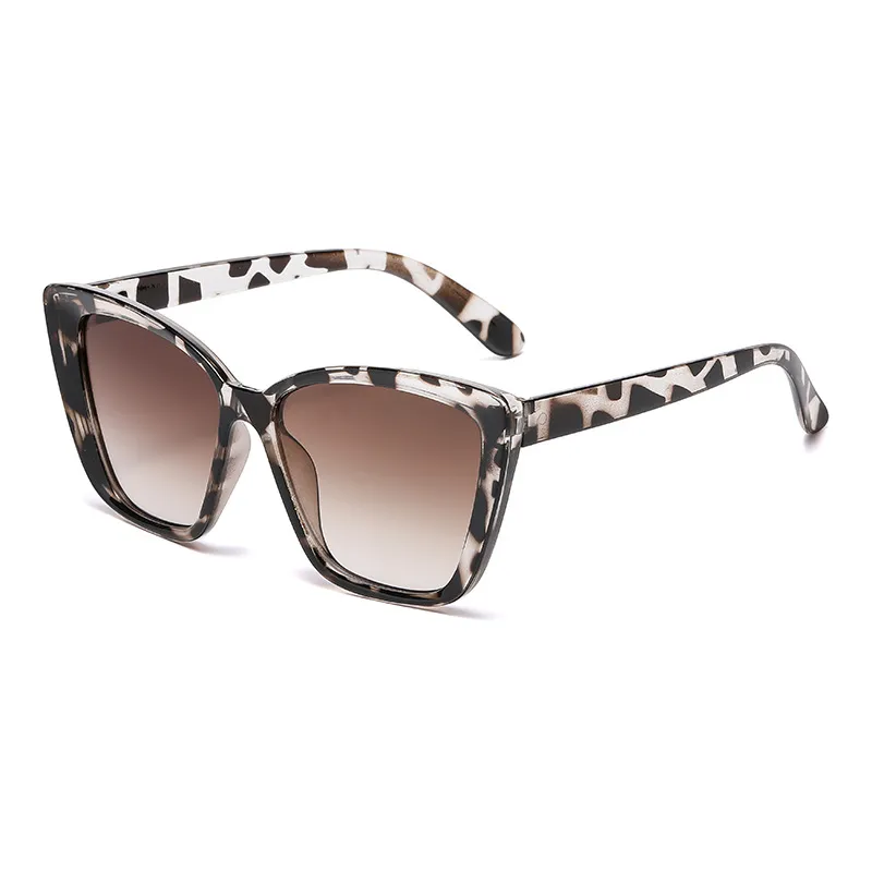 Fashion Retro Cat Eye Square Frame Sunglasses PC Lens