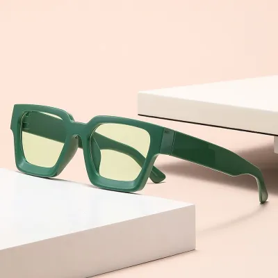 Fashion Classic Thick Box UV-Resistant Full Frame Square Sunglasses