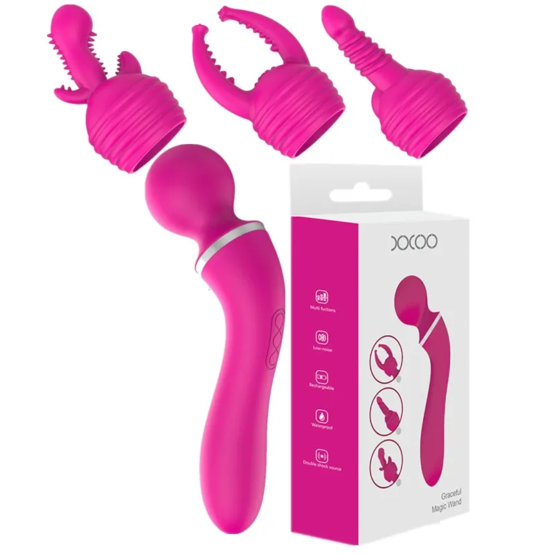Women Sex Toy Automatic Multi-Head Replacement Massage Stick