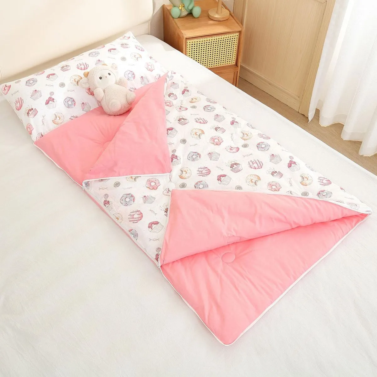 Kids Boys And Girls Fashion Cute Pure Cotton Cartoon Envelope Sleeping Bag 75*150cm
