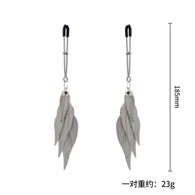 Adult Sex Toy SM Feather Breast Clip