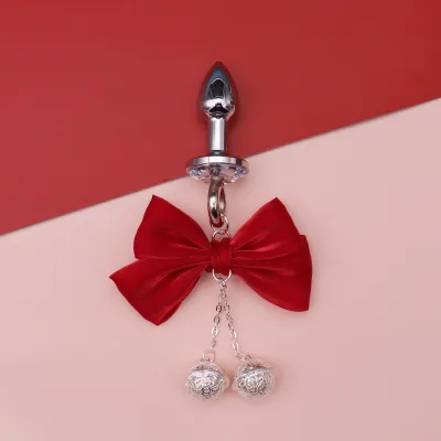 Adult Sex Toy Bow Bell Anal Plug