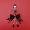 Black Lace Anal Plug Diameter 1.8Cm