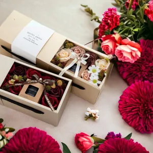 Fashion Valentine's Day Rose Aromatherapy Candle Gift Box Set