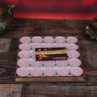 Fashion Valentine's Day Heart-Shaped Smokeless Candle 50pcs Set