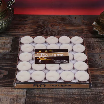 Fashion Valentine's Day Heart-Shaped Smokeless Candle 50pcs Set