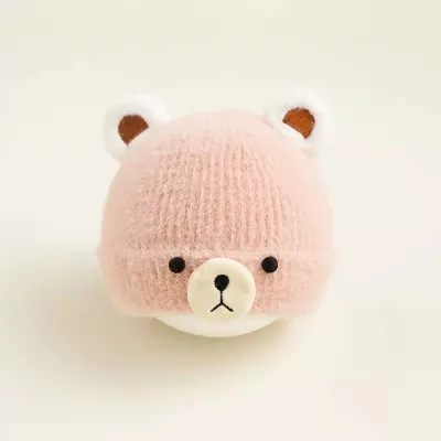 Kids Baby Fashion Cute Winter Warm Fox Fur Velvet Dome Hat