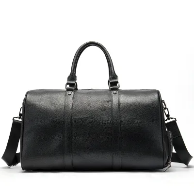 Men'S Fashion Casual Genuine Leather Cowhide Luggage Bag