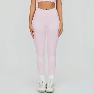 Women Sexy Solid Color Seamless Quick-Drying Tight Yoga Pants Leggings