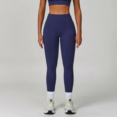 Women Sexy Solid Color Seamless Quick-Drying Tight Yoga Pants Leggings