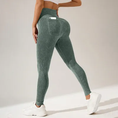 Womens Quick-Dry Sexy Solid Color Sports Tight Leggings