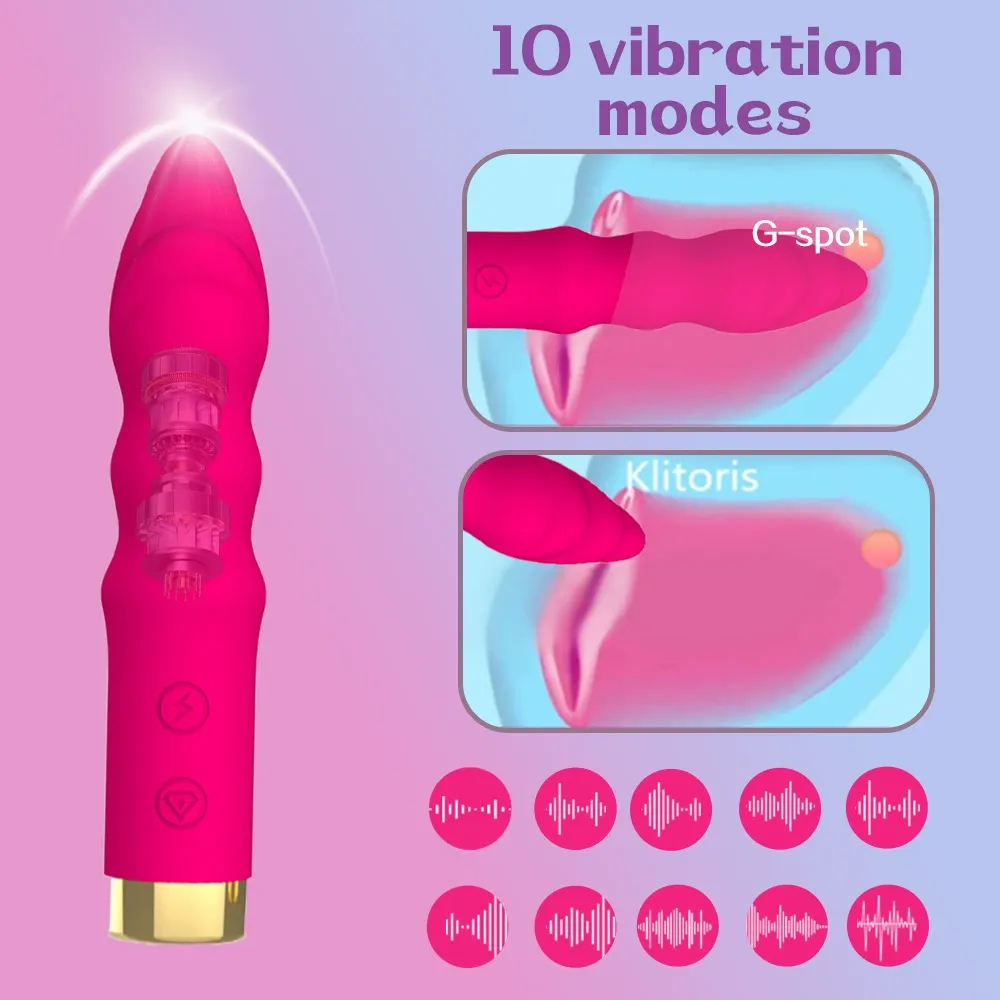 Unisex Adult Sex Toy Rechargeable Anal Plug Massage Stick