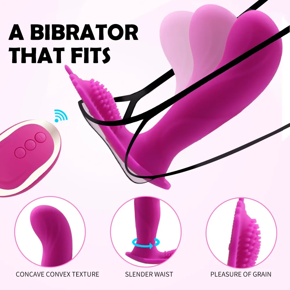 Women Adult Sex Toys Wear Invisible Jumping Egg Inside And Outside Double-Head Vibration Masturbation Stick