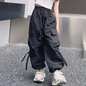 Kids Girls' Fashion Casual Solid Color Light-Weight Cotton Blend Pockets Pants