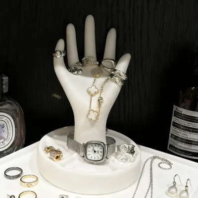Fashion Modern Art Palm Storage Jewelry Rack Decorations