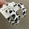 Black White Leather Leopard