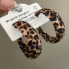 Deep Coffee Leather Leopard