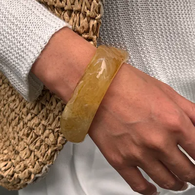 Women Fashion Exaggerated Irregular Antique Acrylic Bracelet