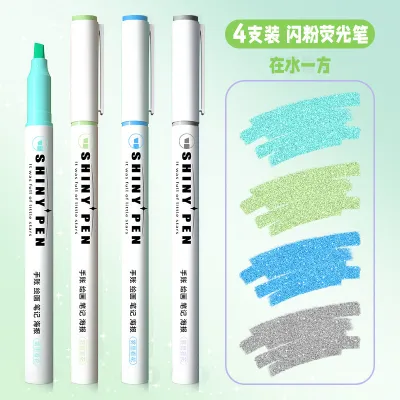 Glitter Highlighter Student Mark Pen for Kids