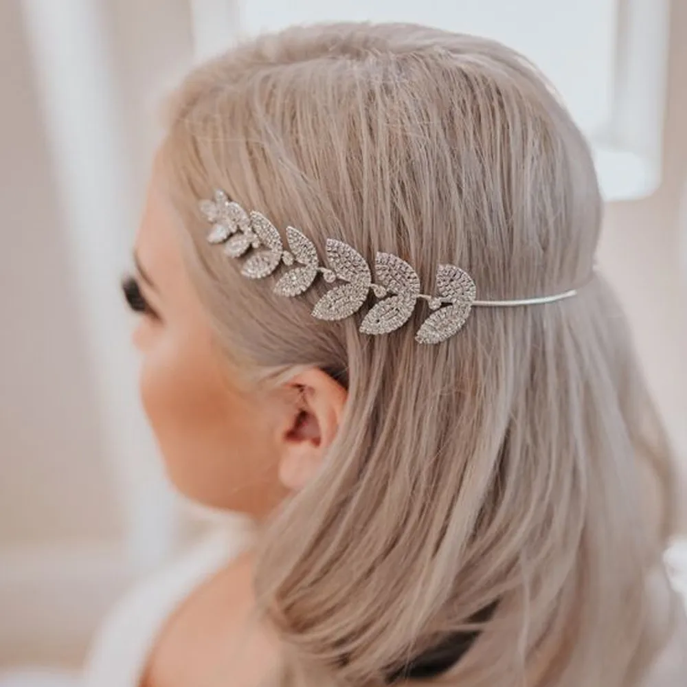 Elegant Bridal Rhinestone Wave Hairband Party Wedding Headdress