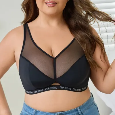 Women Plus Size Anti-Sagging Push-Up Adjustable Bras Lingerie