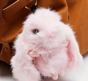 Plush Pendant Bunny Imitation Mink Hair Car Keychain