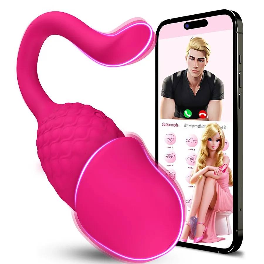 Women Adult Sex Toys Remote Control APP Simulation Small Jumping Egg