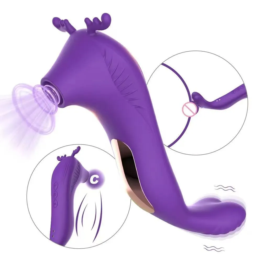 Women Adult Sex Toys Frequency Conversion Sucking Vibration Toys