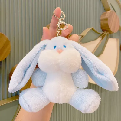 Women Fashion Cute Cartoon Plush Toy Rabbit Keychain
