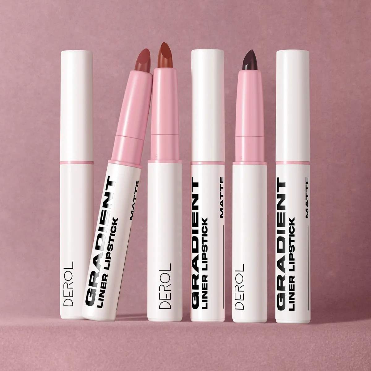 Derol Velvet Matte Lipstick Lip Liner - Enhance Color, 0.9G