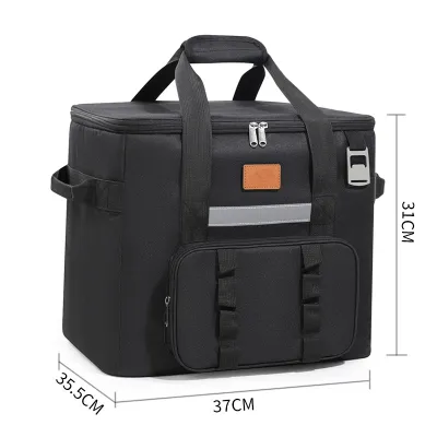 Modern Simplicity Oxford Cloth Insulation Picnic Camping Folding Lunch Bag for Home Storage