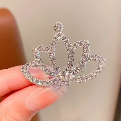 Kids Girl's Fashion Elegant Rhinestone Crown Hair Accessories