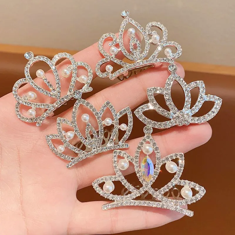 Kids Girl's Fashion Elegant Rhinestone Crown Hair Accessories