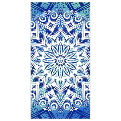 Women Fashion Stripe Digital Printed Microfiber Beach Towel