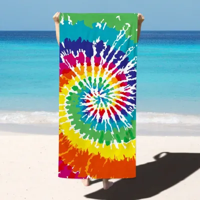 Double-Sided Velvet Microfiber Printed Beach Towel for Women