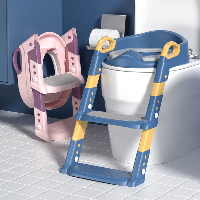 Kids Boys And Girls Stairs Folding Toilet Rings PP Material Portable Potty Seat