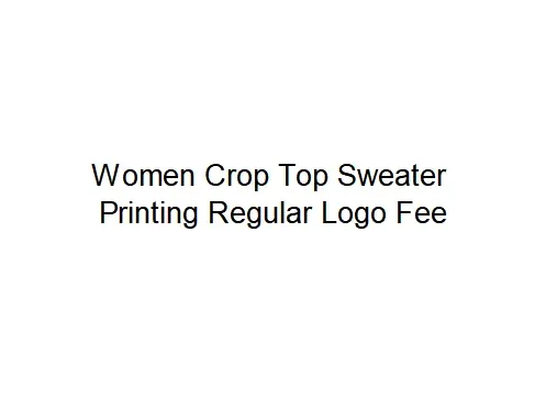 Women Crop Top Sweater Logo MIAMI FLORIDA Printing Regular Logo Fee
