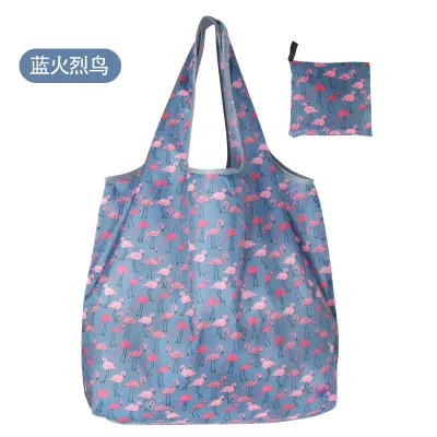 Fashion Printed Eco-Friendly Foldable Shopping Bag - Reusable Polyester Tote