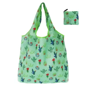 Fashion Printed Eco-Friendly Foldable Shopping Bag - Reusable Polyester Tote