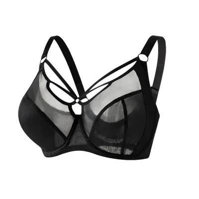 Women Plus Size Anti-Sagging Push-Up Breathable Thin Bra