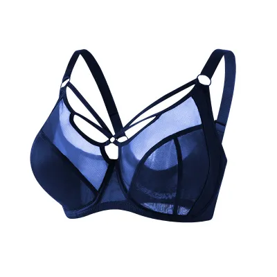 Women Plus Size Anti-Sagging Push-Up Breathable Thin Bra
