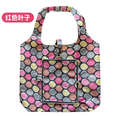 Fashion Printed Eco-Friendly Waterproof Shopping Foldable Bag Portable Leisure Cartoon Oxford