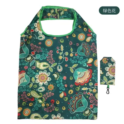 Fashion Printed Polyester Eco-Friendly Foldable Shopping Bag Cartoon