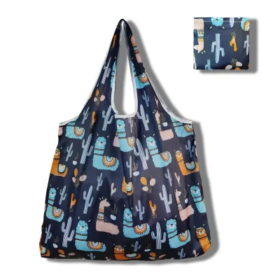 Fashion Printed Large Capacity Eco-Friendly Foldable Shopping Bag